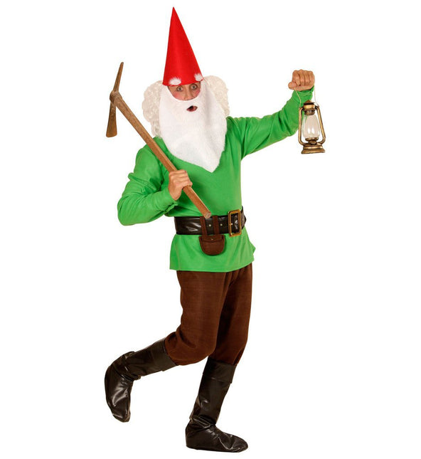 Costume de gnome vert