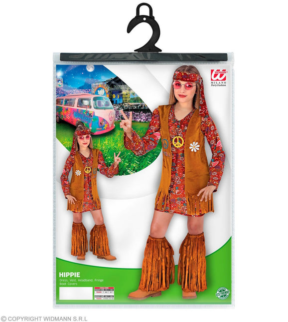 Costume de fille hippie des années 60