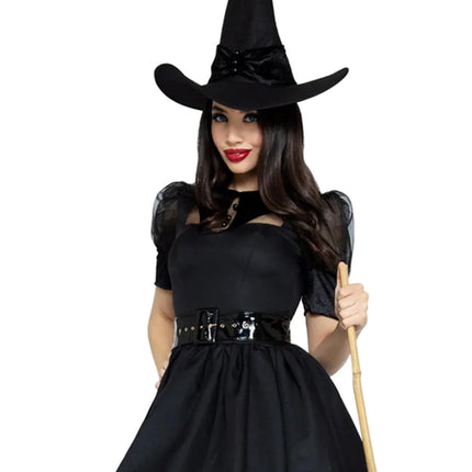 Robe d'Halloween Noir Dames Leg Avenue