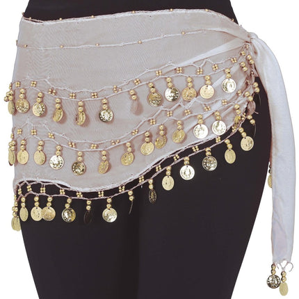 Witte Rok Buikdanseres 1,35m - Partywinkel - 8434077270110