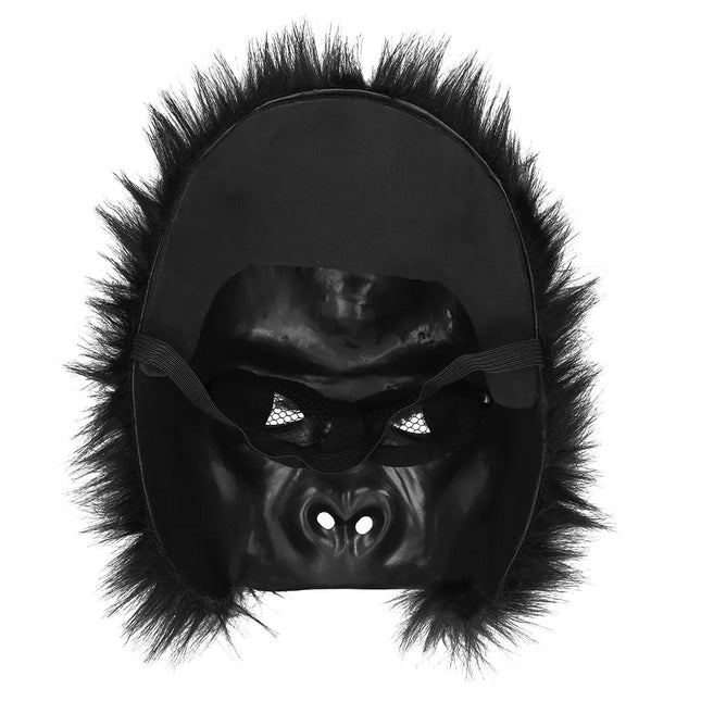 Zwarte Masker Gorillla Pluche - Partywinkel - 8712026567741